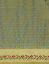 RR Women's Resham Silk Powerloom Saree (RR-BMB001-LIGHT GREEN)