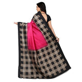 e-VASTRAM Womens Art Mysore Printed Silk(NS6C_Pink)