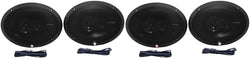 2 Pairs Rockford Fosgate R1693 6x9 480w 3 Way Full-Range Car Speakers