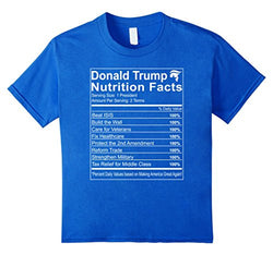 Donald Trump Nutrition Facts Make America Great T-Shirt
