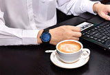 BINZI Montres pour Homme Inoxydable Noir Multifunction de Mode décontracté et Etanche Montre à Quartz Analogique affichage du jour
