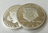 Aizics Mint President Donald Trump 2016 Silver Plated Eagle Novelty 30mm Coin
