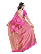 Mimosa Tassar Silk Saree (2038_Pink)