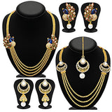 Sukkhi Fine Gold Plated Set of 2 Necklace Set Combo For Women