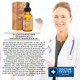 ArtNaturals Anti-Aging Vitamin-C Serum with Hyaluronic Acid & Vit E - Wrinkle Repairs Dark Circles, Fades Age Spots & Sun Damage - Enhanced 20% Top Vitamin C Super Strength - Organic Ingredients, 1 Oz