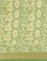 RR Women's Resham Silk Powerloom Saree (RR-CBB001-BOTTLE GREEN)