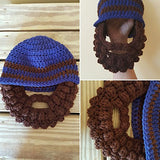 Bearded Baby hat - Funny Children's Hat - Toddler Winter Hat Baby Photo Prop FREE SHIPPING IN US