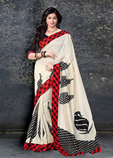 Trendz Cotton Silk Saree(TZ_Red_Chess)