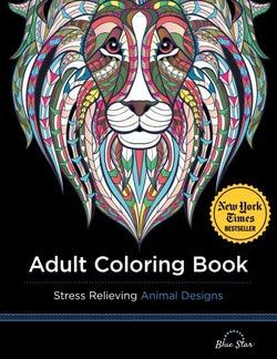 Adult Coloring Book: Stress Relieving Animal Designs