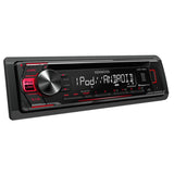 Package - Kenwood KDC-168U In-Dash 1-DIN CD Car Stereo Receiver w/ Front USB + Pair Of K7 K-46.3S 4x6-Inchs 180W 3-WAY + Pair Of K69.5 6"x9" 700W 5-WAY Car Audio Speakers + 100ft Speaker Wire