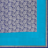 Oomph! Women's Crepe Saree (rblf_slk409b_Indigo Blue::Cobalt Blue)
