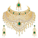 Sukkhi Incredible Gold Plated AD Necklace Set for Women
