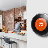 Nest Learning Thermostat, 3rd Generation, Works with Amazon Alexa