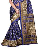 Trendz Bhagalpuri Cotton Silk Saree(TZ_Kasturi_Blue)