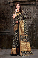 Trendz Bhagalpuri Cotton Silk Saree(TZ_Kasturi)