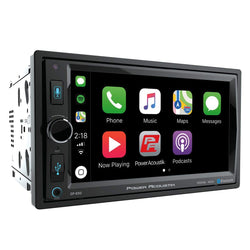 POWER ACOUSTIK CP-650 Double DIN Bluetooth in-Dash Digital Media Car Stereo Receiver with Touchscreen, Apple CarPlay, 6.5