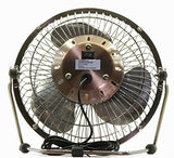YHLCSQ Mini 6" Metal Portable Fans with USB Electric Cablel Personal Fans for Table Laptop Room Office or Mobile Power Bank Copper