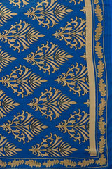 Ishin Faux Georgette Women's Saree (Ishinsbb-37-B_Royal Blue)