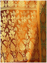 Mimosa Women's Traditional Art Silk Saree Kanjivaram Style With Blouse Color:Mejantha(3310-150-MEJ-MSTD )