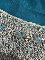 Rani Saahiba Madhubani Printed Bhagalpuri Art Silk Saree(SKR2464_Blue)