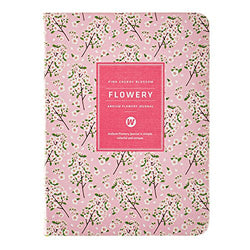 Daily Planner Calendar Schedule Organizer and Journal Notebook,Non Dated Day (Pink Cherry Blossom)