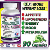 Best Fat Burner, Appetite Control, Metabolism Boost Weight Loss Management Formula, Pure Garcinia Cambogia Extract HCA, 3000mg That Work FAST for men women STRONG EXTREME Flat Belly Natural Diet Pill
