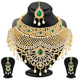 Sukkhi Incredible Gold Plated AD Necklace Set for Women