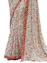 Kanchnar Women's Multicolour Georgette Printed Casual Wear Saree with un-stitched Art Silk Blouse Fabric,Tradisional Sari for Mother,Gift to Wife