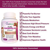 100% Pure Forskolin Extract For Extreme Weight Loss ★ Best Fat Burner, Metabolism Booster, Appetite Suppressant & Best Carb Blocker ★ 250mg Maximum Strength Diet Pills for Woman and Men.