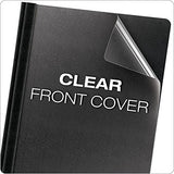 Oxford Premium Clear Front Report Covers, Letter Size, Black, 25 per Pack (58806EE)
