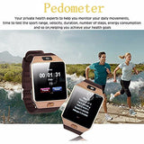 DZ09 Bluetooth Smart Watch with Camera for Iphone and Android Smartphones Samsung Sony LG (golden)