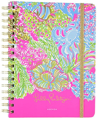 Lilly Pulitzer Large 17 Month 2016-2017 Agenda, Lover's Coral (162021)