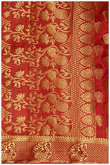 Mimosa Women's Traditional Art Silk Saree Kanjivaram Style With Blouse Color:Chiku(3299-224-CKU-MRN )