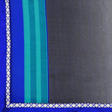 SOURBH Women's Faux Georgette Printed Saree (1040_Blue,Black)