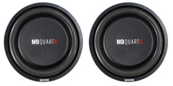 2) MB Quart DS1-304 800 Watt 12 Inch Slim Shallow Subwoofers Car/Truck DVC Subs