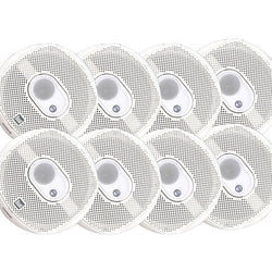 8 PIECE MARINE DMS365 6.5 inch 3 Way Speakers with 120 Watts of Peak Power