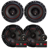 2) MB Quart XK1-116 80 Watt 6.5 Inch Coax + 2) XC1-216 6.5" Component Speakers