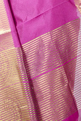 Chandrakala Women's Banarasi Cotton Silk Saree(Pink)