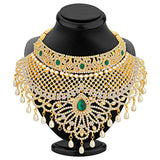 Sukkhi Incredible Gold Plated AD Necklace Set for Women