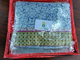 Sareeshop Women's Brasso Saree (SMS_SonaliBrasso_Blue_Free Size)