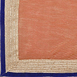 Oomph! Women's Net Sarees Party Wear/Fancy Net Sarees/Embroidered Net Sarees - Yam Orange