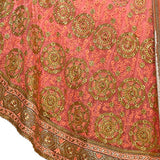 AASVAA Women's Peach Embroidered Lehenga Choli
