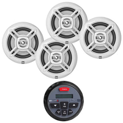 New MB Quart GMR-1 Bluetooth Enabled Gauge Mount Marine Boat yacht Stereo AM/FM Radio Player With 4 X Dual 6.5