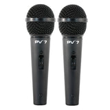Package Bundle: 2x EMB EB112BT Pro 12" 2-way 900W Bluetooth Powered Speaker + 2x Speaker Stands + 2x Peavey PV7 Dynamic Cardiod Microphones With Cables + 2 Microphone Stand + 2 XLR Xlarge Cables