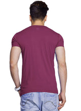 Tripr Men's V-Neck Tshirt Maroon