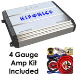 Hifonics Zeus ZXX-1800.1D 1800W Class D Monoblock Car Amplifier w/Amp Kit