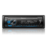 Pioneer MVH-S310BT Digital Media Receiver with Smart Sync App Compatibility, MIXTRAX, Built-in Bluetooth + 2 Pairs of TS-F1634R 6.5" Car Speakers (4 Speakers)