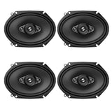 2 Pairs of Pioneer 5x7/ 6x8 Inch 4-Way 350 Watt Car Audio Speakers | TS-A6880F (4 Speakers) + Free Gravity Mobile Bracket Holder