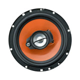 Pair of Audiobank 6.5" 600 Watt 3-Way Orange Car Audio Stereo Coaxial Speaker - AB674