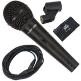 Peavey PVi100 Microphone w/Mic Clip & Carrying Bag + Ultimate Microphone JamStand Series + 20 Feet XLR to XLR Cable